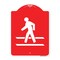 Signmission Pedestrian Crossing Heavy-Gauge Aluminum Architectural Sign, 24" x 18", RW-1824-9796 A-DES-RW-1824-9796 - alternate 1